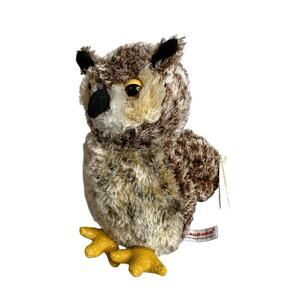 Aurora World Plush Mini Flopsie OSMOND the Great Horned Owl 7.5 inch New